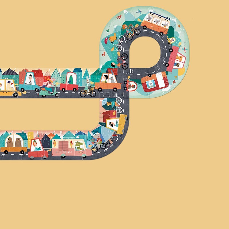 puzzle y juego de coches